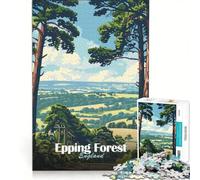 Adult Jigsaw Puzzle1000 Pieces Epping Forest Landscape, Educational Game, Birthday Present, Suitable for Desktop Decoration 50x75cm