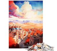 Adult Jigsaw Puzzle1000 Pieces Famous Samarkand Painting Challenging To Complete Difficult Hard Family Game for 14+ Puzzle Game Offered (50x75cm)