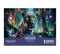 Adult Jigsaw Puzzle1000 Pieces Fantasy Amazon Jungle Leopard Puzzle for Adults Anti-Stress Toys Improve Memory Deal As Gifts for The Whole Family 38x26cm/1000pcs