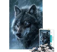 Adult Jigsaw Puzzle1000 Pieces Fantasy Wolf Snow Magic Educational Challenge Hand Speed Race Impossible Game for Ages 14 And over (50x75cm)