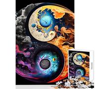 Adult Jigsaw Puzzle1000 Pieces Fantasy Yin And Yang V Practical Game for The Whole Family Home Decoration Toys Train Your Brain And Hands (38X26CM)