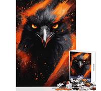 Adult Jigsaw Puzzle1000 Pieces Fierce Eagle Portrait Practical Game for The Whole Family Home Decoration Toys Train Your Brain And Hands (38X26CM)