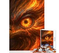 Adult Jigsaw Puzzle1000 Pieces Fiery Eagle Eye Close-Up Practical Game for The Whole Family Home Decoration Toys Train Your Brain And Hands (38X26CM)
