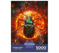 Adult Jigsaw Puzzle1000 Pieces Fire Ball Beetle Puzzles for Adults Relaxing Games Staycation Kill Time for Birthday, Chrismas 52x38cm/1000pcs