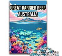 Adult Jigsaw Puzzle1000 Pieces Great Barrier Reef Australia Difficult Challenge for Educational Game Secret Santa Gifts 50x75cm