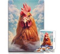Adult Jigsaw Puzzle1000 Pieces Hen in The Sky Perfect for Calm Leisure Hours High Grade Precise Cut Play Toy Size 50x75cm
