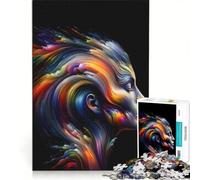 Adult Jigsaw Puzzle1000 Pieces Human Profile Evolving, Practical Game, Staycation Kill Time, with Matching Poster And Trivia Sheet (50x75cm)