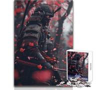 Adult Jigsaw Puzzle1000 Pieces Japanese Samurai Sakura Perfect for Calm Leisure Hours High Grade Precise Cut Play Toy Size 38x52cm