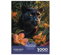 Adult Jigsaw Puzzle1000 Pieces Jungle Panther Majesty Puzzles for Adults Relaxing Games Staycation Kill Time for Birthday, Chrismas 38x26cm/1000pcs