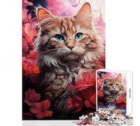 Adult Jigsaw Puzzle1000 Pieces Kitty Cat McScratchy Impossible Game Family Activities DIY Toys Unique Gifts for Birthday And Christmas (38x52cm)