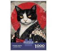 Adult Jigsaw Puzzle1000 Pieces Kitty in Kimono Adult Jigsaw Puzzle Family Games Pattern Assembly Deal As Gifts for The Whole Family 52x38cm/1000pcs