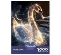 Adult Jigsaw Puzzle1000 Pieces Luminous Swan Grace Adult Jigsaw Puzzle Family Games Pattern Assembly Deal As Gifts for The Whole Family 70x50cm/1000pcs