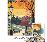 Adult Jigsaw Puzzle1000 Pieces Maidstone Park Illustration Jigsaw Puzzle Hands-on Game Difficult Challenge Deal As Gifts for The Whole Family (size 50x75cm)