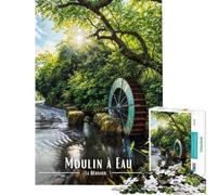 Adult Jigsaw Puzzle1000 Pieces Moulin À Eau De Saint-Paul Puzzle For Teenagers Staycation Kill Time for Birthday, Chrismas Birthday Present, Gifts, (Size 38x52cm)