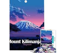Adult Jigsaw Puzzle1000 Pieces Mount Kilimanjaro, Tanzania Landscape for Educational Game Challenge Toy Relax Games Stress Reliever Birthday Gifts (Size 75x50cm)