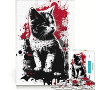 Adult Jigsaw Puzzle1000 Pieces Munchkin Cat Portrait Impossible Game Improve Memory with Fully Interlocking Randomly Shaped Pieces 38x52cm