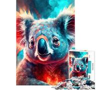 Adult Jigsaw Puzzle1000 Pieces Mystical Neon Koala Bear Difficult And Challenge Learning Educational Relaxing Games for Age 14+ Game (50x75cm)