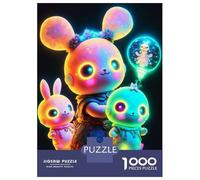 Adult Jigsaw Puzzle1000 Pieces Neon Toy Teenager Puzzles Family Games Difficult Challenge Help The Brain Exercise 70x50cm/1000pcs