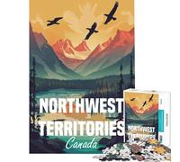 Adult Jigsaw Puzzle1000 Pieces Northwest Territories Canada Poster for Educational Game Addictive Toys to Cultivate Patience Gifts for Women Men Wall Art (Size 38x52cm)