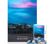 Adult Jigsaw Puzzle1000 Pieces Old Orchard Beach Puzzles for Teenagers Enhance Memory Every Piece Is Unique - Challenging Family Fun Game (38x52cm)