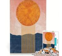 Adult Jigsaw Puzzle1000 Pieces Orange Sun Rays Educational Game Decompressing Intellectual Birthday And Unique Gifts 38x52cm