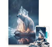 Adult Jigsaw Puzzle1000 Pieces Polar Bear Ice Bear, Relax Games, Train Your Brain And Hands, Unique Gifts for Birthday And Christmas 38x52cm