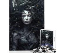 Adult Jigsaw Puzzle1000 Pieces Queen Of Darkness Educational Toy Art Work Gift Educational Game with Matching Poster And Trivia Sheet Size 50x75cm