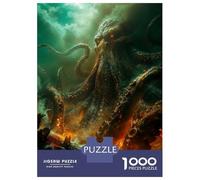 Adult Jigsaw Puzzle1000 Pieces Release The Kraken Puzzles for Adults Relaxing Games Staycation Kill Time for Birthday, Chrismas 52x38cm/1000pcs