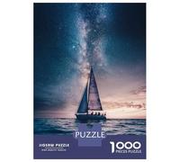 Adult Jigsaw Puzzle1000 Pieces Sailing Under Stars -2 Teenager Puzzles Family Games Difficult Challenge Help The Brain Exercise 38x26cm/1000pcs
