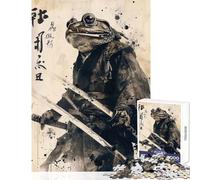 Adult Jigsaw Puzzle1000 Pieces Samurai Frog Practical Game for The Whole Family Home Decoration Toys Train Your Brain And Hands (38X52CM)