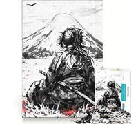 Adult Jigsaw Puzzle1000 Pieces Samurai Ronin Black Ink, Educational Game, Decompressing Intellectual, Birthday And Unique Gifts 50x75cm