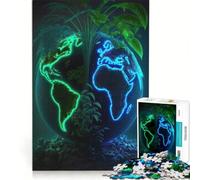 Adult Jigsaw Puzzle1000 Pieces Save Mother Earth Impossible Game Improve Memory with Fully Interlocking Randomly Shaped Pieces 38x52cm