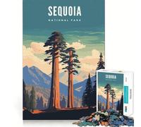 Adult Jigsaw Puzzle1000 Pieces Sequoia National Park Flawless Edge Fun Mental Focus Game Quiet Fun Play Xmas Decor Gift (50x75cm)
