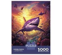 Adult Jigsaw Puzzle1000 Pieces Shark's Underwater Majesty Puzzles for Adults Relaxing Games Staycation Kill Time for Birthday, Chrismas 70x50cm/1000pcs