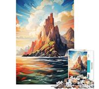 Adult Jigsaw Puzzle1000 Pieces Skellig Micheals Painting for Educational Game Addictive Toys to Cultivate Patience Gifts for Women Men Wall Art (Size 38x52cm)