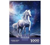 Adult Jigsaw Puzzle1000 Pieces Space Horse Puzzles for Adults Relaxing Games Staycation Kill Time for Birthday, Chrismas 70x50cm/1000pcs