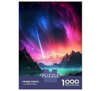 Adult Jigsaw Puzzle1000 Pieces Starlit Meteor Galaxy Adult Jigsaw Puzzle Family Games Pattern Assembly Deal As Gifts for The Whole Family 70x50cm/1000pcs