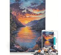 Adult Jigsaw Puzzle1000 Pieces Sunset Reflections, Educational Game, Decompressing Intellectual, Birthday And Unique Gifts 38x52cm