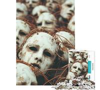 Adult Jigsaw Puzzle1000 Pieces Tangled Masks Difficult And Challenge Learning Educational Relaxing Games for Age 14+ Game (38x26cm)