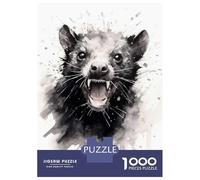 Adult Jigsaw Puzzle1000 Pieces Tasmanian Devil Black Ink Adult Puzzles Relaxing Games Hand Speed Race Deal As Gifts for The Whole Family 38x26cm/1000pcs