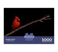 Adult Jigsaw Puzzle1000 Pieces The Red Cardinal Adult Jigsaw Puzzle Family Games Pattern Assembly Deal As Gifts for The Whole Family 52x38cm/1000pcs