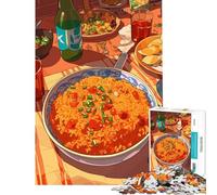 Adult Jigsaw Puzzle1000 Pieces Vibrant Food Feast Illustration for Educational Game Challenge Toy Family Games Difficult Challenge Gifts Ideas (size 50x75cm)