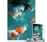 Adult Jigsaw Puzzle1000 Pieces Zodiac Pisces Educational Toy Art Work Gift Educational Game with Matching Poster And Trivia Sheet Size 50x75cm