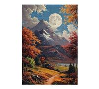 Adult Jigsaw Puzzle1000pcs(38x26cm) S Autumn Moonlit Mountain Landscape Jigsaw for Adults Hands-on Game Stress Reliever Deal As Gifts for The Whole Family 1000pcs(38x26cm) S