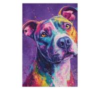 Adult Jigsaw Puzzle1000pcs(75x50cm) Colorful Abstract Dog Art Print-7 Jigsaw for Adults Hands-on Game Stress Reliever Deal As Gifts for The Whole Family 1000pcs(75x50cm)