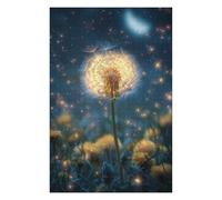 Adult Jigsaw Puzzle1000pcs(75x50cm) Magical Dandelion Night Sky -2 Jigsaw for Adults Hands-on Game Stress Reliever Deal As Gifts for The Whole Family 1000pcs(75x50cm)