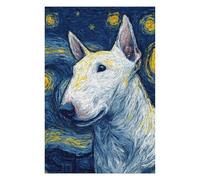 Adult Jigsaw Puzzle1000pcs(75x50cm) Starry Night Bull Terrier -8 Jigsaw for Adults Hands-on Game Stress Reliever Deal As Gifts for The Whole Family 1000pcs(75x50cm)