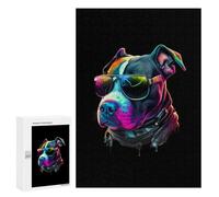 Adult Jigsaw Puzzle300 PCS American Staffordshire Puzzles for Adults Relaxing Games Improve Memory Deal As Gifts for The Whole Family 300 PCS