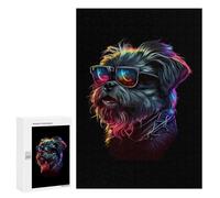 Adult Jigsaw Puzzle300 PCS Brussels Griffon Jigsaw Puzzle Brain Teaser Game Pattern Assembly Unique Birthday And Gifts 300 PCS
