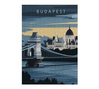 Adult Jigsaw Puzzle300 PCS Budapest Cityscape Jigsaws for Adults Anti-Stress Toys Pattern Assembly Stress Reduction Gifts 300 PCS